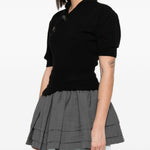Top con decorazione in grigio Simone rocha - donna 