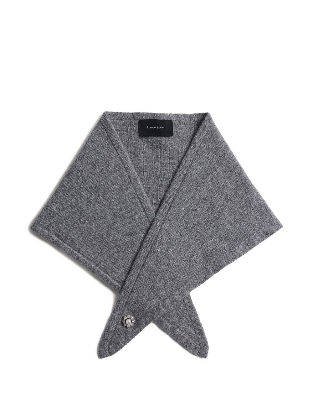 Sciarpa in cashmere in grigio Simone rocha - donna 