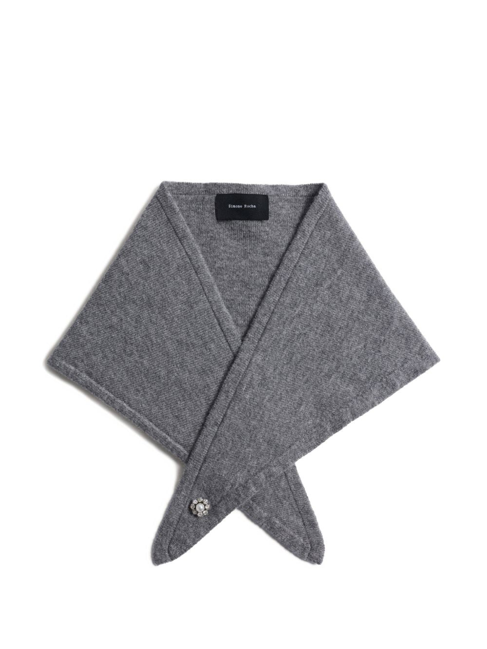 Sciarpa in cashmere in grigio Simone rocha - donna 