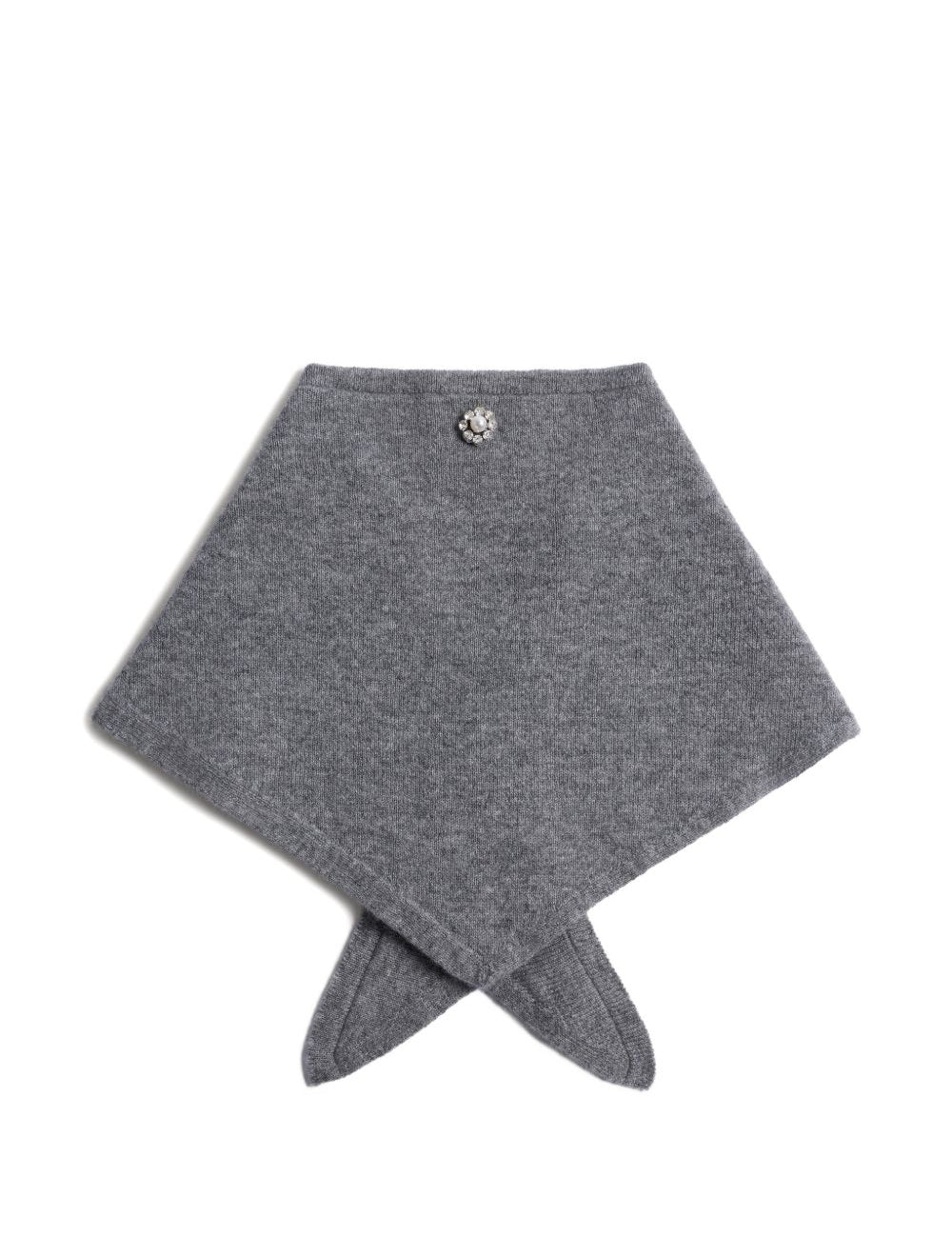 Sciarpa in cashmere in grigio Simone rocha - donna 