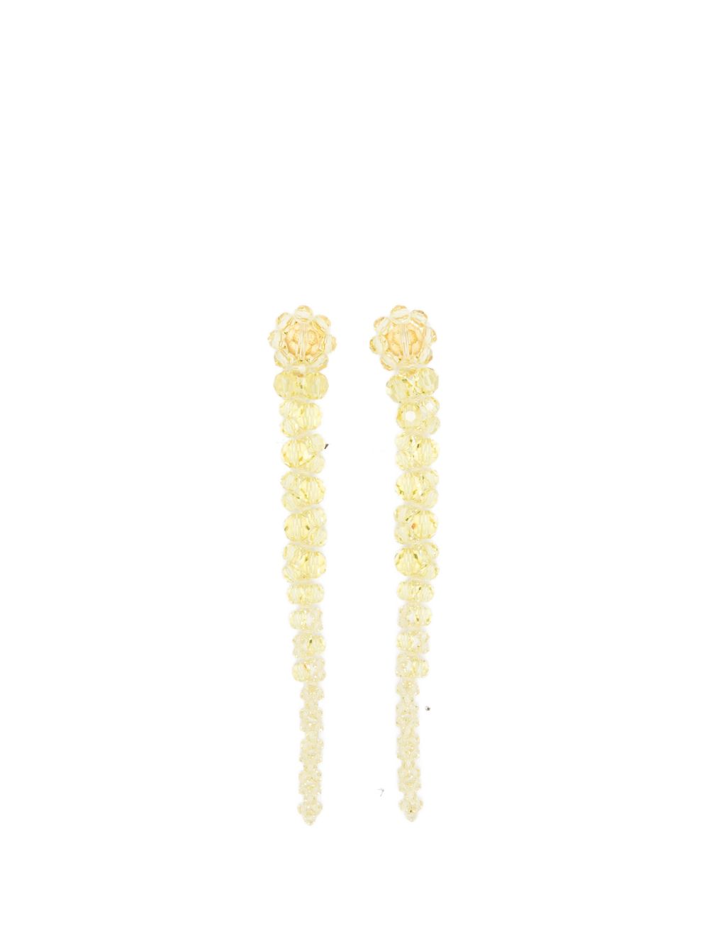 Orecchini a pendente con perline in oro Simone rocha - donna 