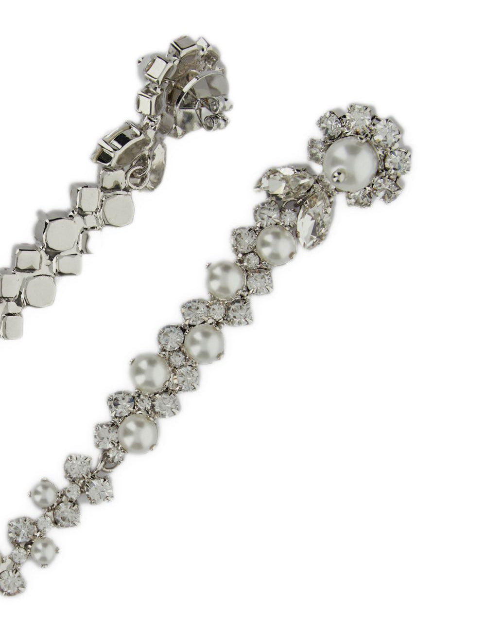 Orecchini a fiore con cristalli in argento Simone rocha - donna 