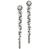 Orecchini a fiore con cristalli in argento Simone rocha - donna 