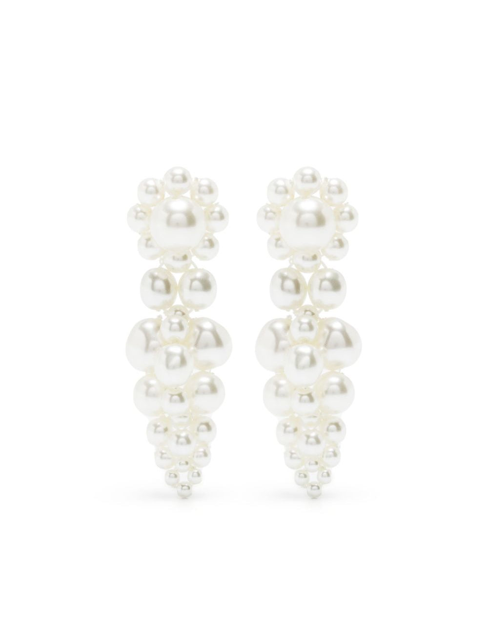 Orecchini mini cluster in bianco Simone Rocha - donna 