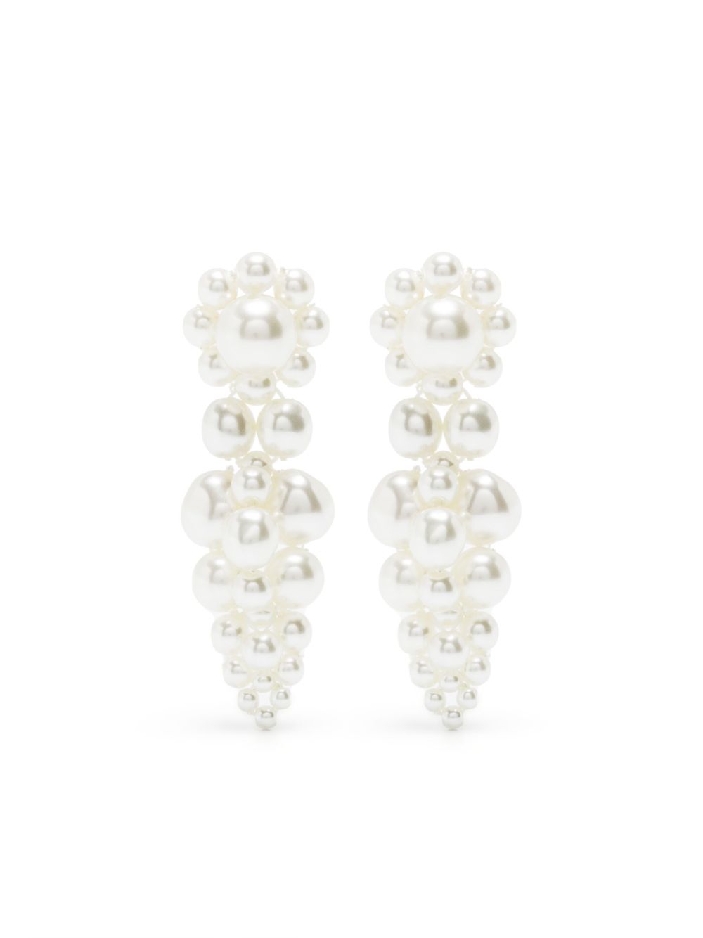 Orecchini mini cluster in bianco Simone Rocha - donna 