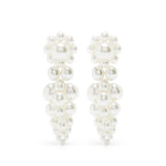 Orecchini mini cluster in bianco Simone Rocha - donna 