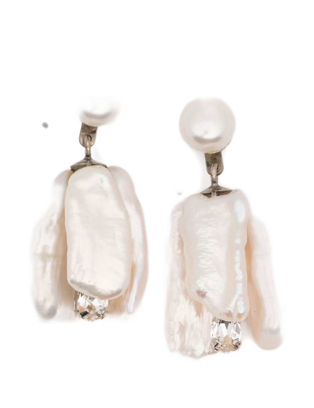Orecchini bloom con perle e cristalli in bainco Simone rocha - donna 