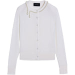 Cardigan con decorazione in bianco Simone Rocha - donna 