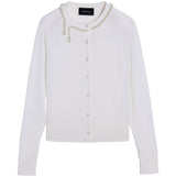 Cardigan con decorazione in bianco Simone Rocha - donna 