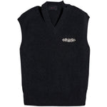 Gilet con scollo a v e cristalli in nero Simone rocha - uomo 