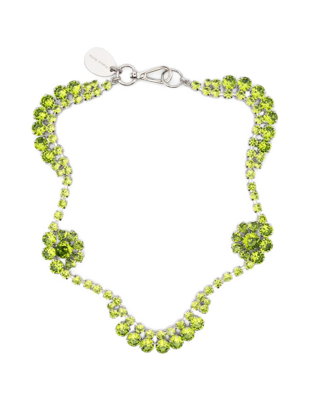 Collana con fiori di cristallo in verde Simone rocha - donna 