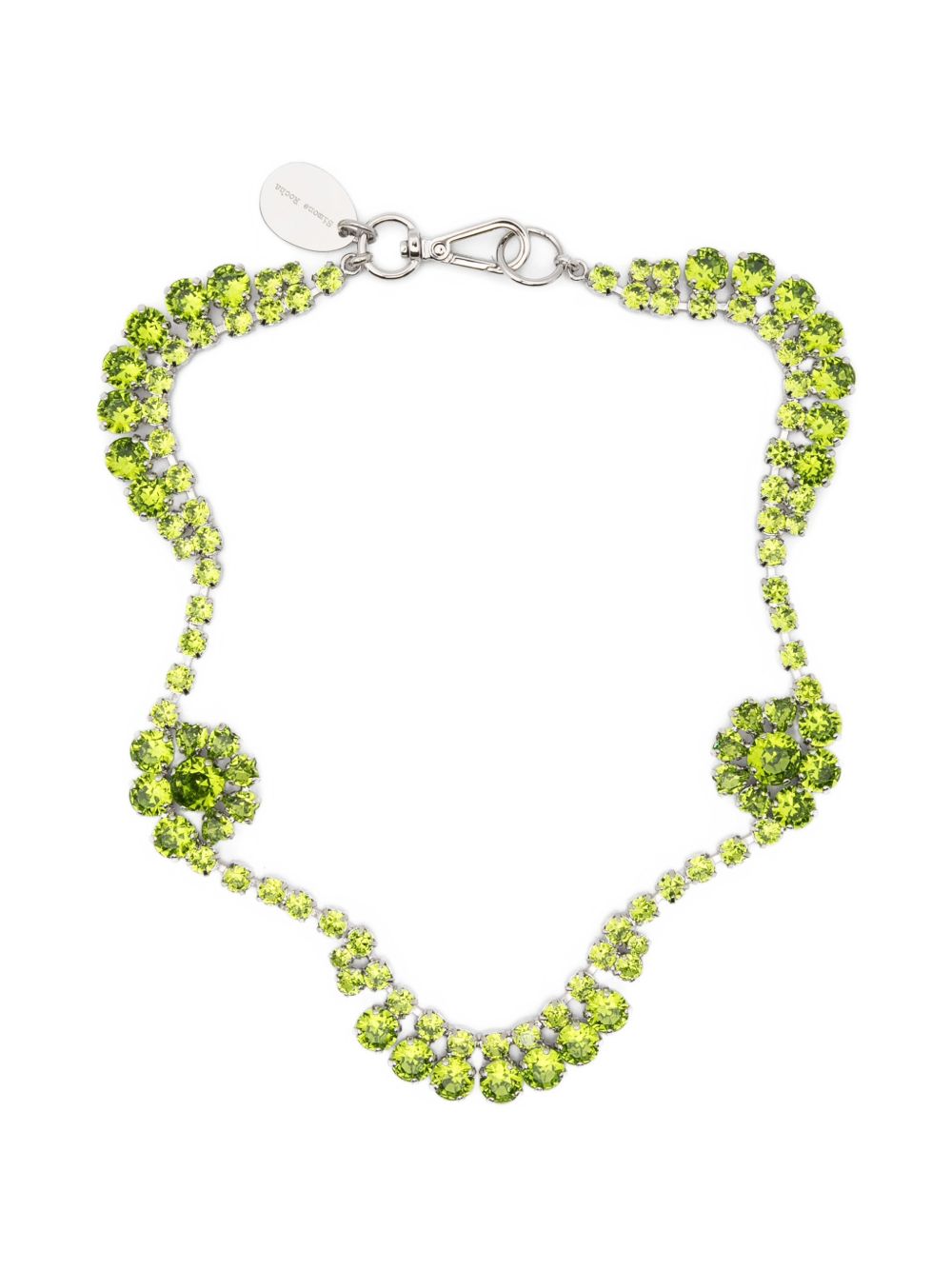 Collana con fiori di cristallo in verde Simone rocha - donna 