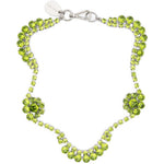 Collana con fiori di cristallo in verde Simone rocha - donna 