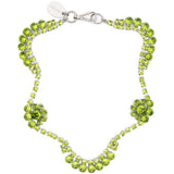 Collana con fiori di cristallo in verde Simone rocha - donna 