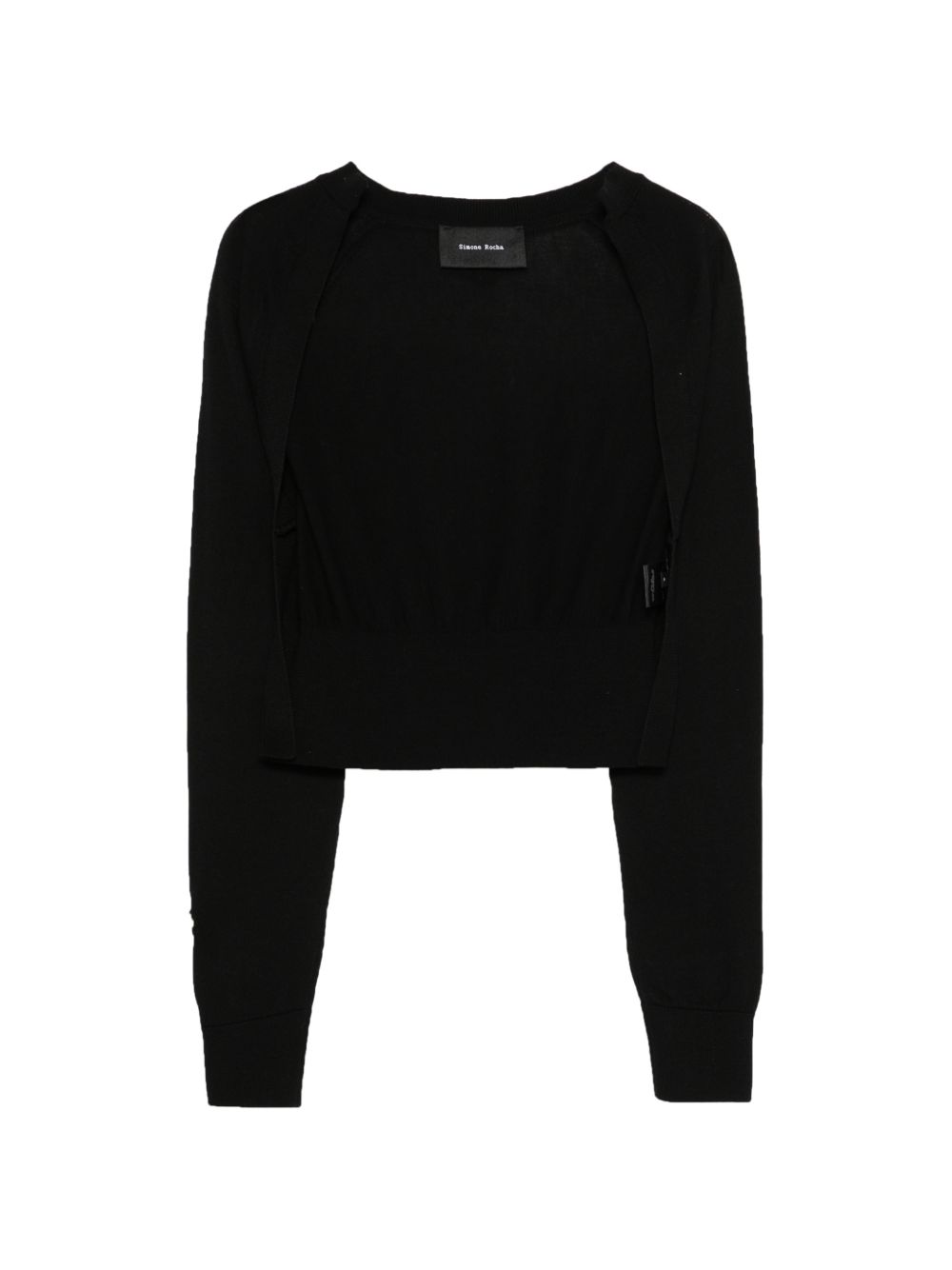 Cardigan con cristalli in nero Simone rocha - donna 