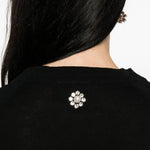 Cardigan con cristalli in nero Simone rocha - donna 
