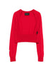 Simone Rocha Red Crystal Embellished Cardigan - Women
