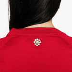 Cardigan con cristalli in rosso Simone rocha - donna 