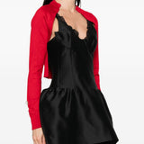 Cardigan con cristalli in rosso Simone rocha - donna 