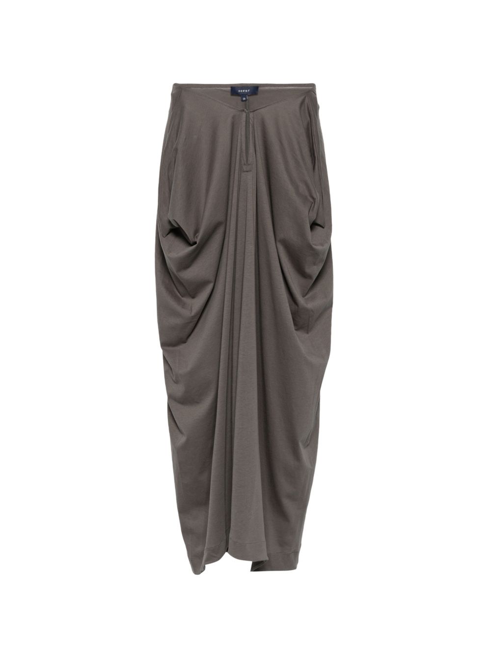 Gonna Goa asimmetrica con nodo in grigio Soeur - donna 
