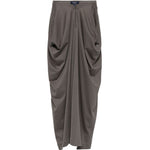 Gonna Goa asimmetrica con nodo in grigio Soeur - donna 