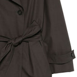 Trench con cintura in grigio Soeur - donna 