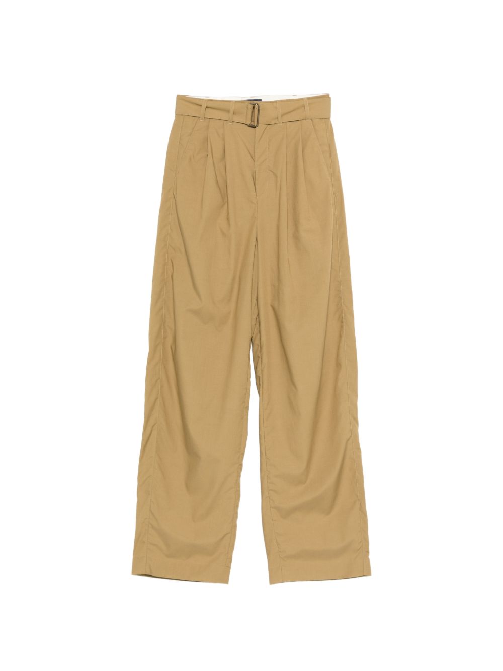 Pantaloni con cintura e pieghe in beige Soeur - donna 