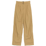 Pantaloni con cintura e pieghe in beige Soeur - donna 