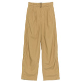 Pantaloni con cintura e pieghe in beige Soeur - donna 