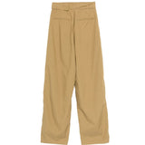 Pantaloni con cintura e pieghe in beige Soeur - donna 