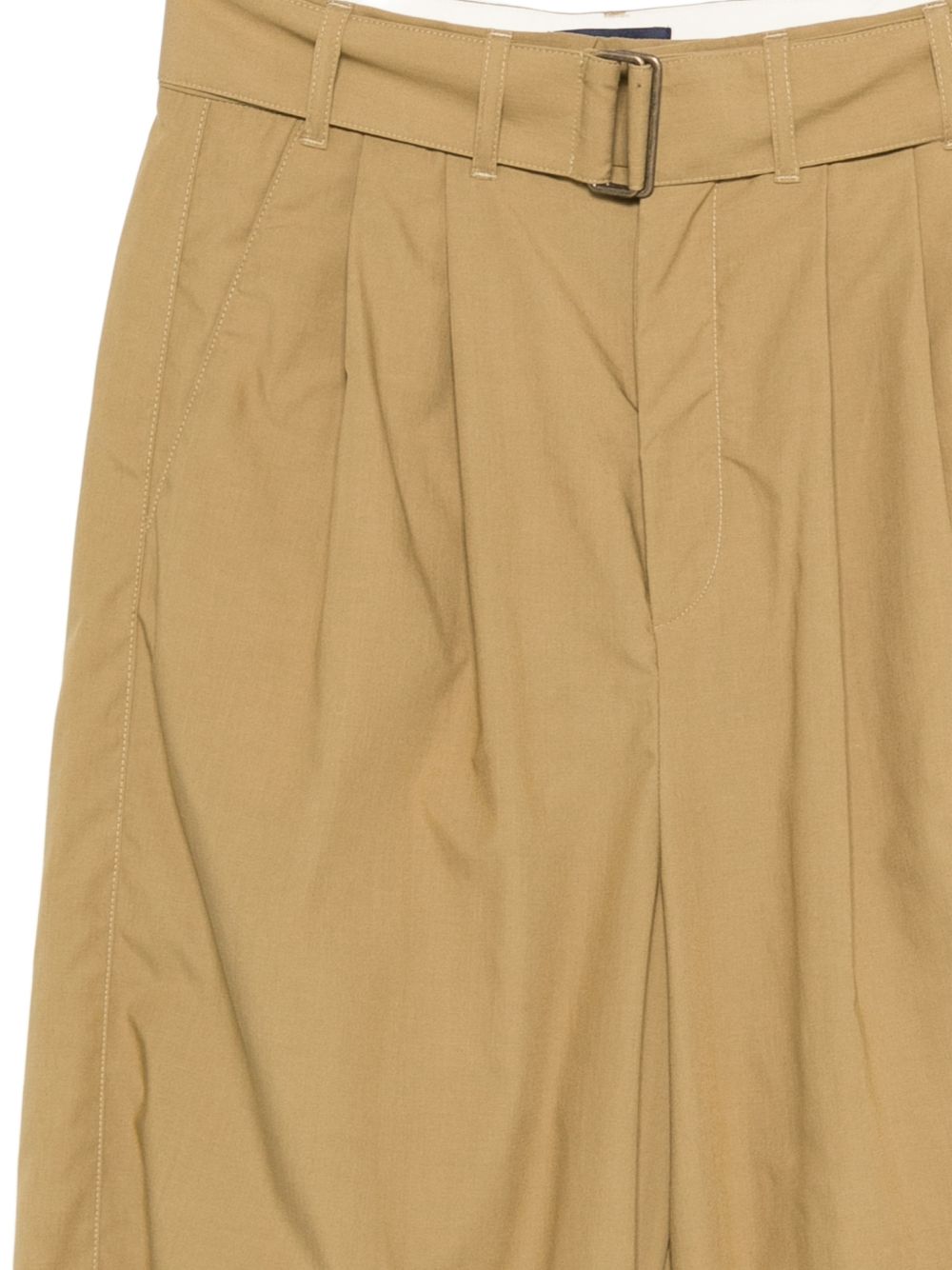 Pantaloni con cintura e pieghe in beige Soeur - donna 