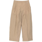 PANTALONI CON PIEGHE WATSON IN BEIGE - DONNA 