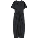 Abito midi con arricciatura in nero Soeur - donna 
