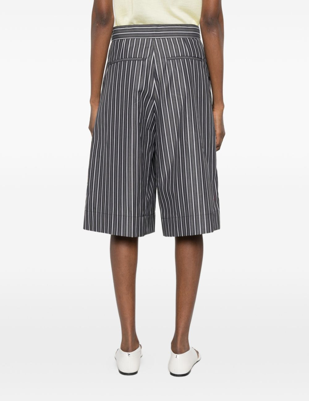 Shorts culottes a righe in grigio Soeur - donna 