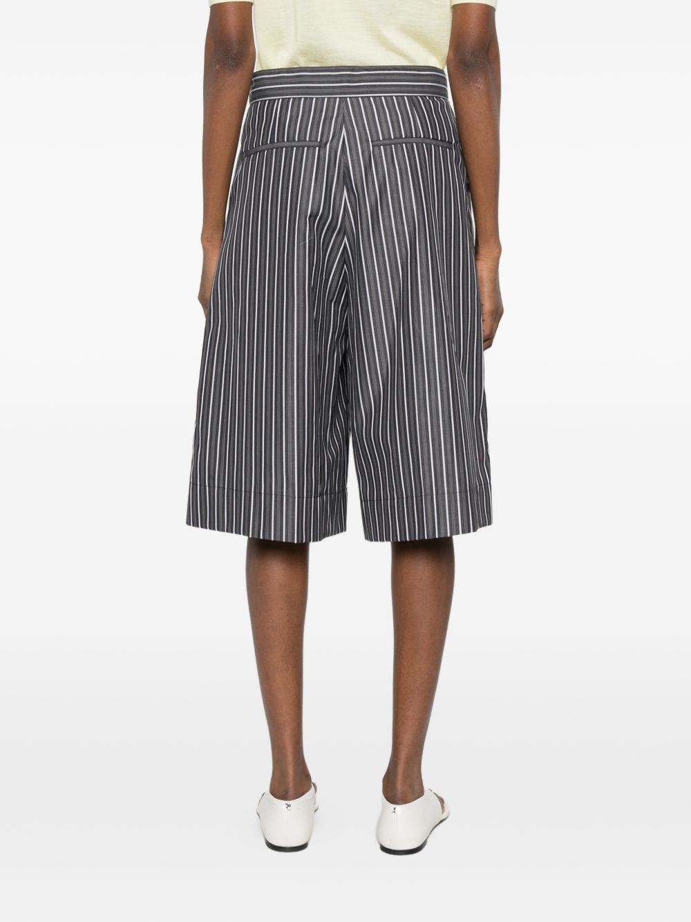 Shorts culottes a righe in grigio Soeur - donna 