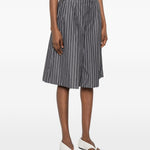 Shorts culottes a righe in grigio Soeur - donna 