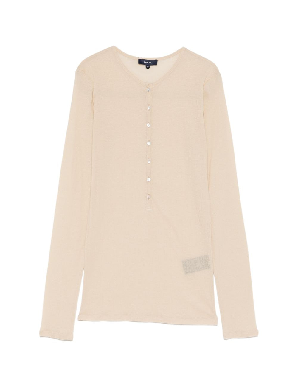 Top Isabella a maniche lunghe in beige Soeur - donna 