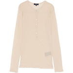 Top Isabella a maniche lunghe in beige Soeur - donna 