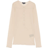 Top Isabella a maniche lunghe in beige Soeur - donna 