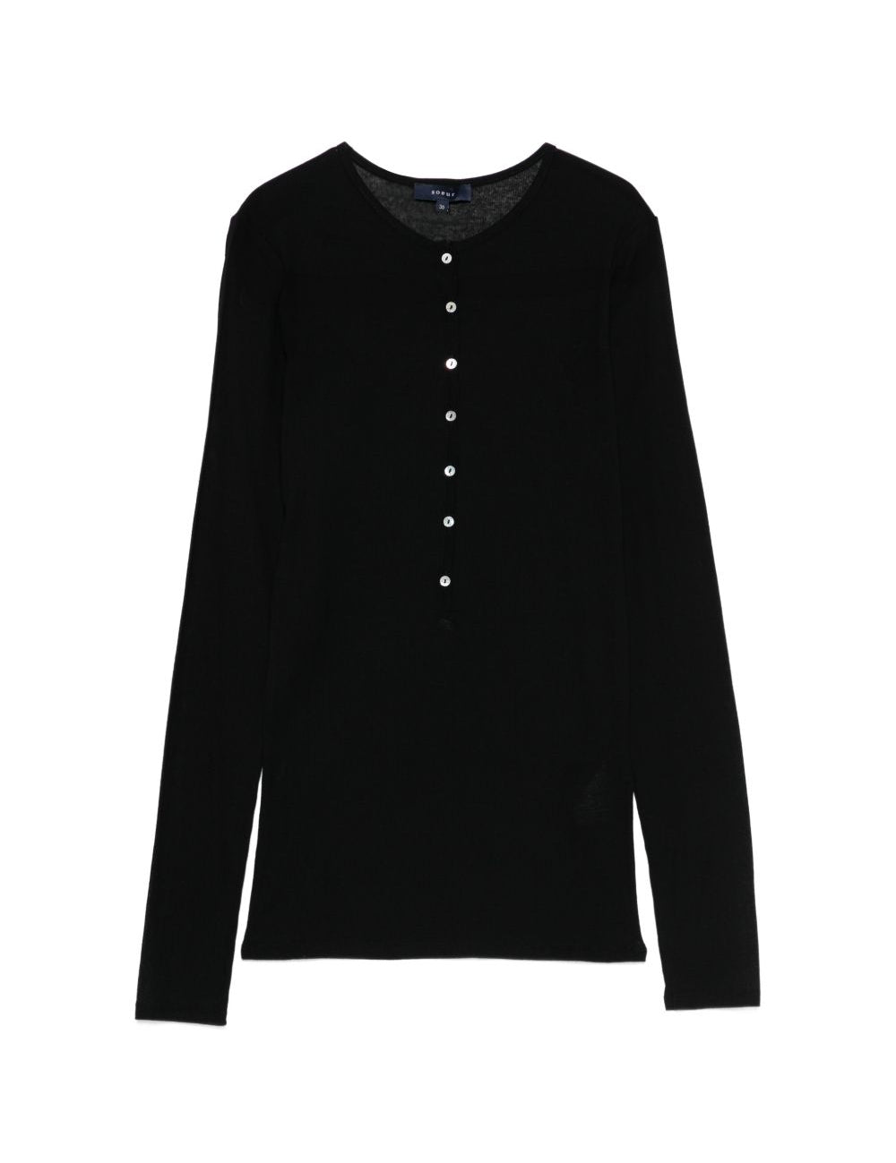 Top Isabella a maniche lunghe in nero Soeur - donna 