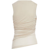 Top drapeggiato Irina in beige Soeur - donna 