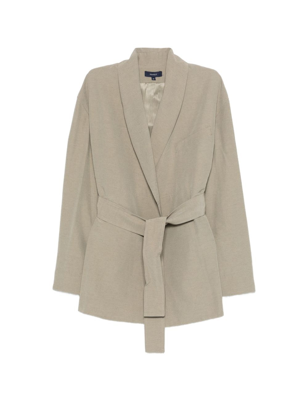 Blazer Come con cintura in verde Soeur - donna 