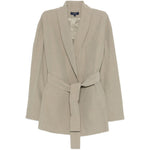 Blazer Come con cintura in verde Soeur - donna 