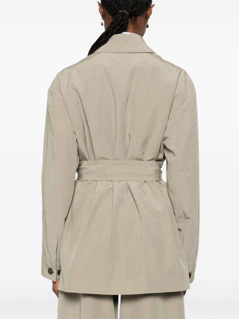 Blazer Come con cintura in verde Soeur - donna 