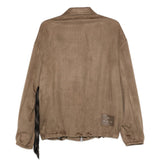 Giacca con zip in marrone Song for the mute - uomo 