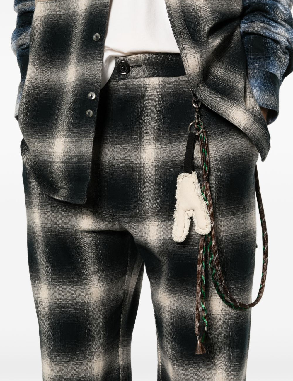 Pantaloni fantasia in nero Song for the mute - uomo 