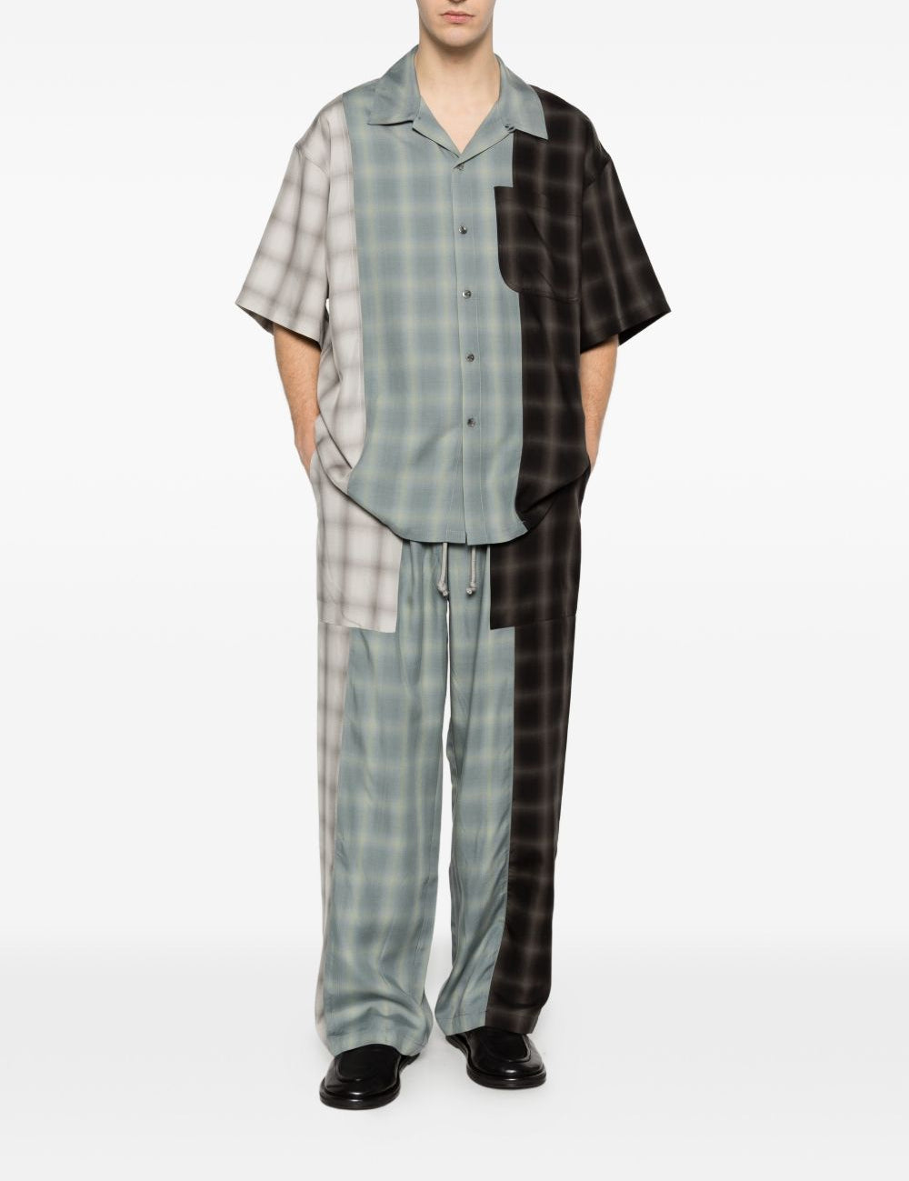 Pantaloni a quadri in multicolore Song for the mute - uomo 