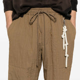 Pantaloni con coulisse in marrone Song for the mute - uomo 