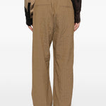 Pantaloni con coulisse in marrone Song for the mute - uomo 