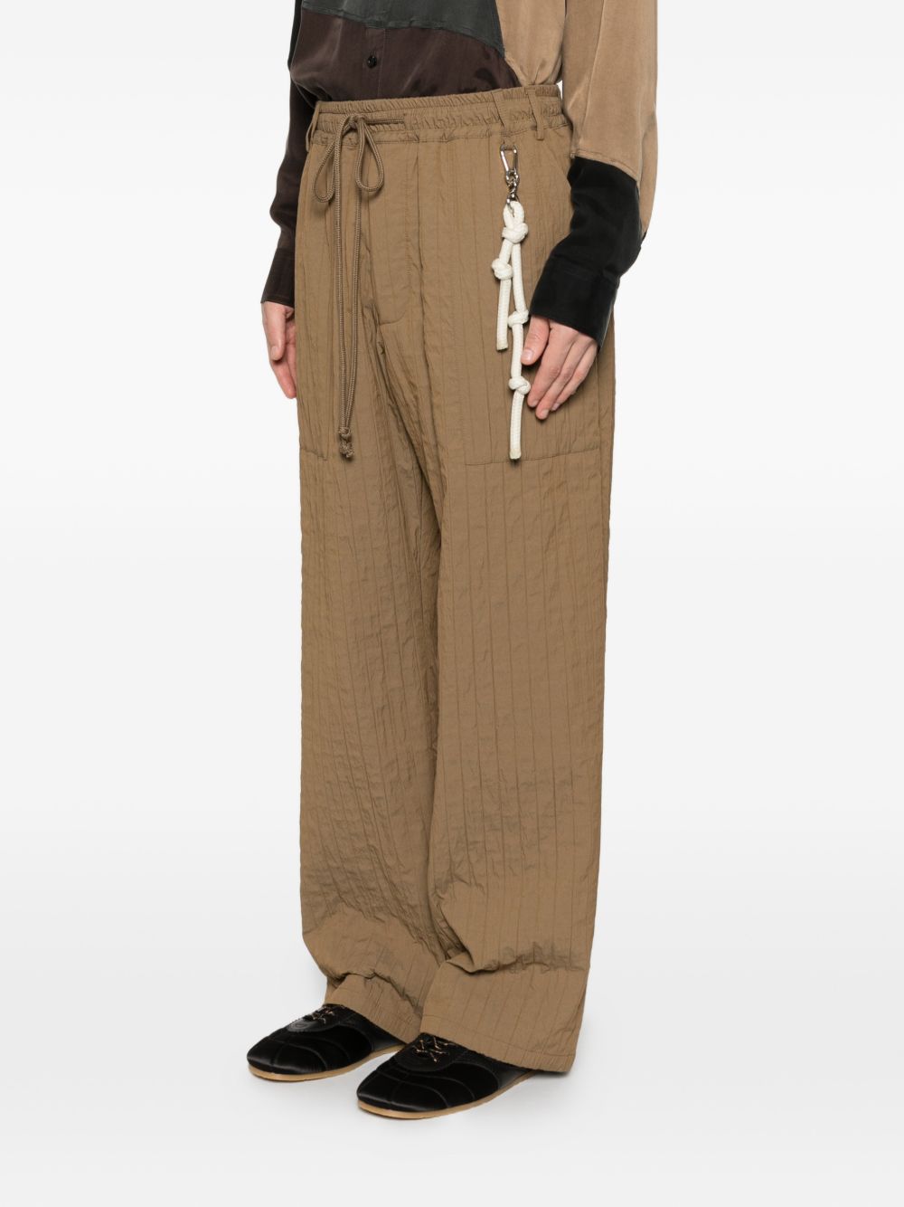 Pantaloni con coulisse in marrone Song for the mute - uomo 